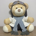 Urso Aviador (Cinza) - GG - 48cm