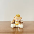 Urso Rei (Bege) - 12cm