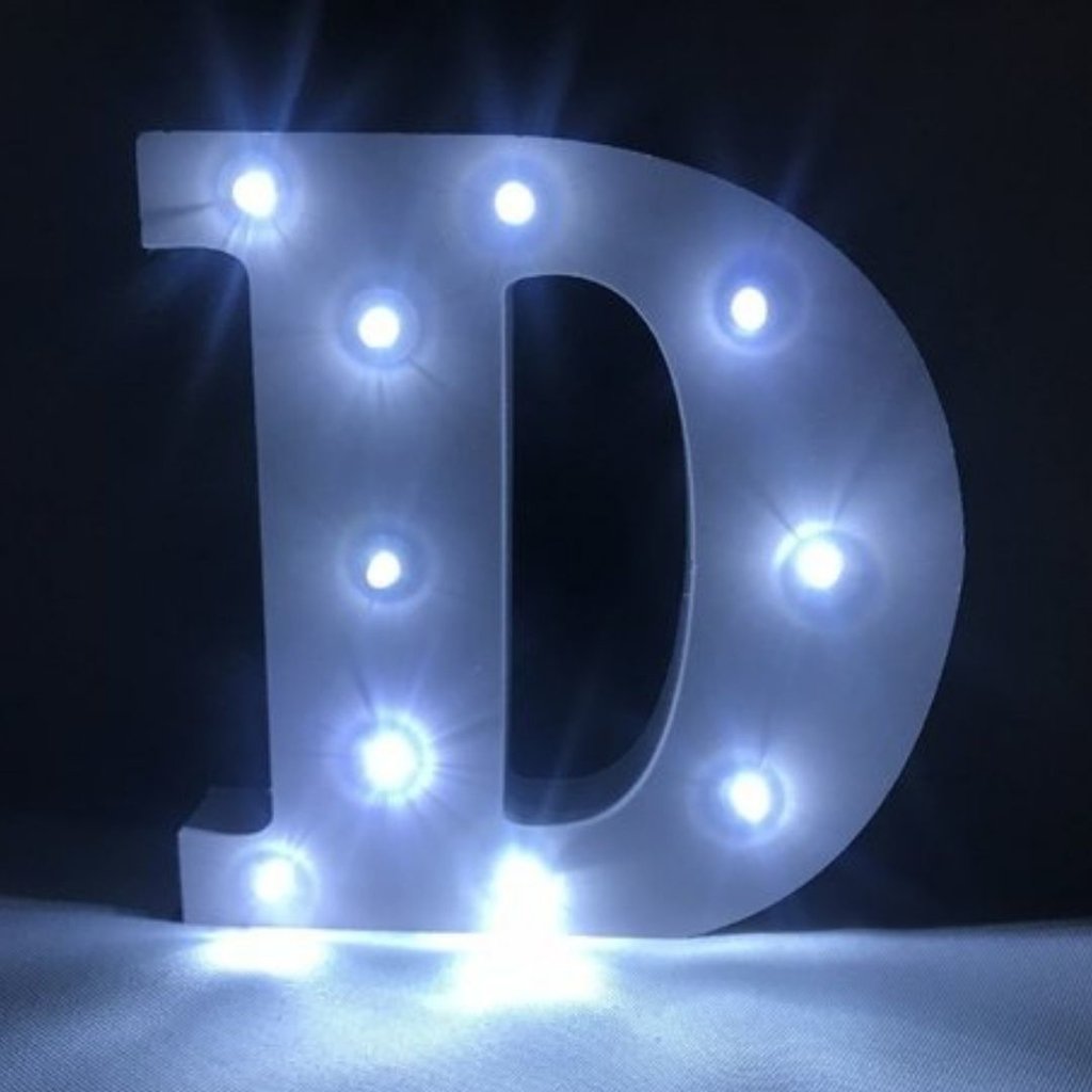 Letra de Led - Luminária Letra D