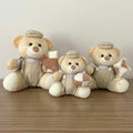 Urso De Pelúcia Com Brinquedo (Trio - Bege)