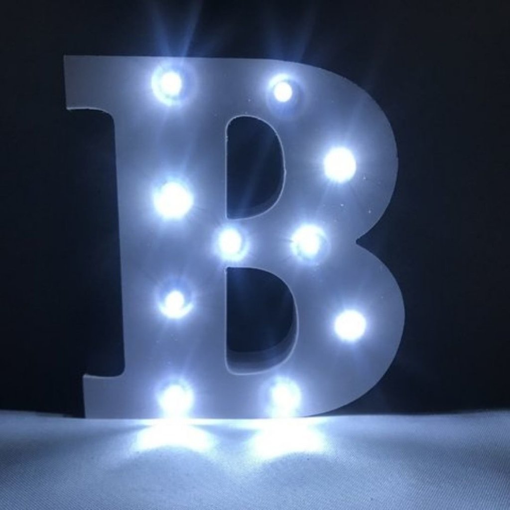 Letra de Led - Luminária Letra B