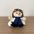 Urso Aviador (Azul Marinho) - 12cm