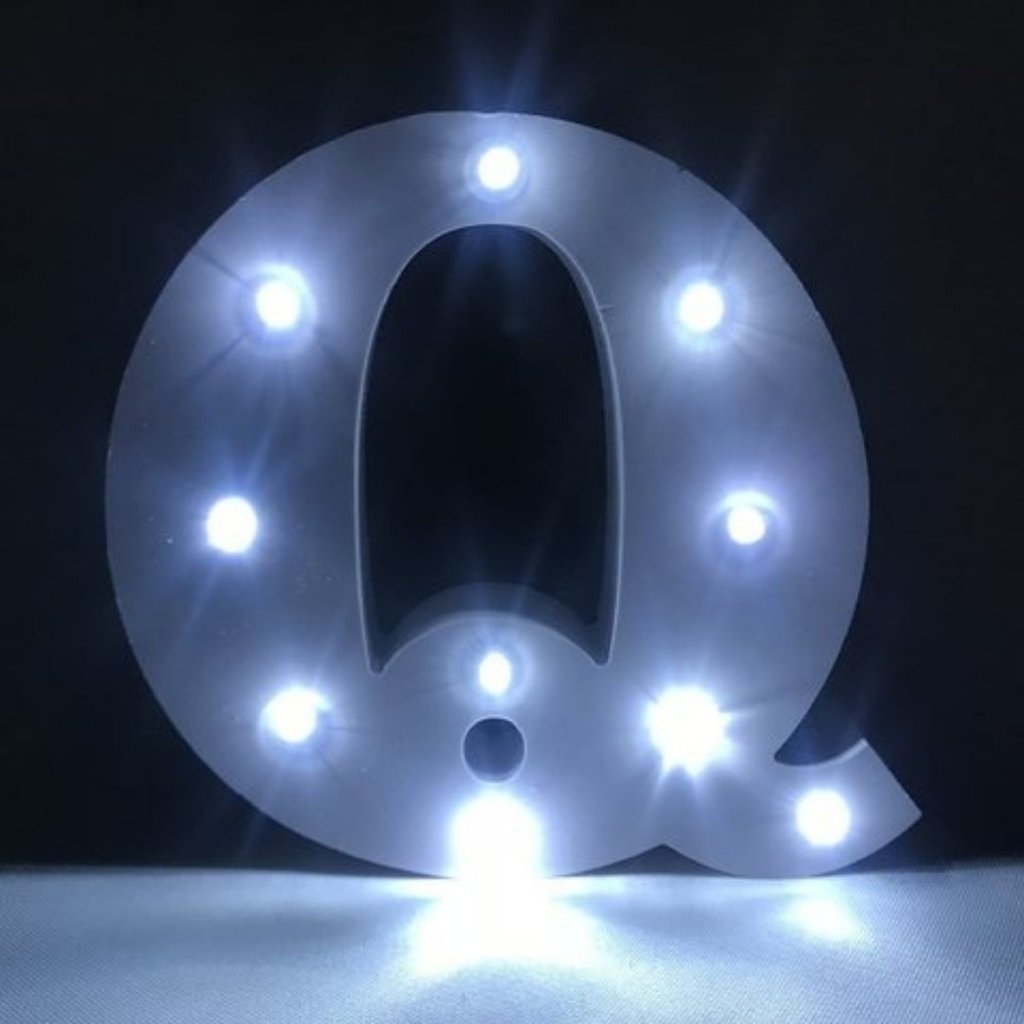 Letra de Led - Luminária Letra Q