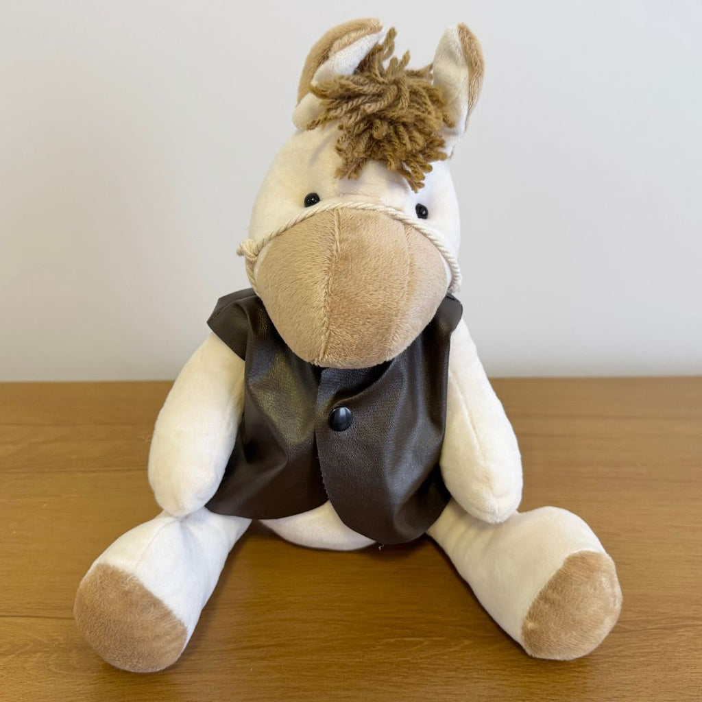 Cavalo De Pelúcia Perna Longa (Trio - Bege)