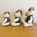Cavalo De Pelúcia Perna Longa (Trio - Bege)