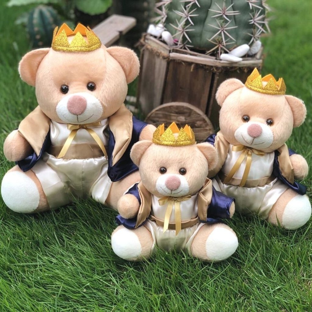 Urso Rei (Trio - Azul Marinho)