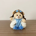 Urso Aviador (Azul Claro) - 12cm
