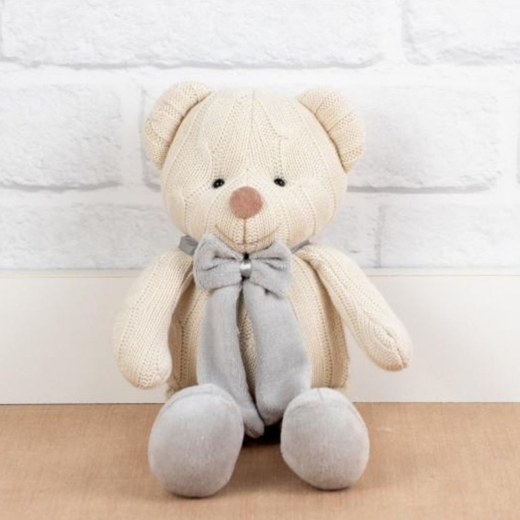 Urso de Tricô (Cinza)