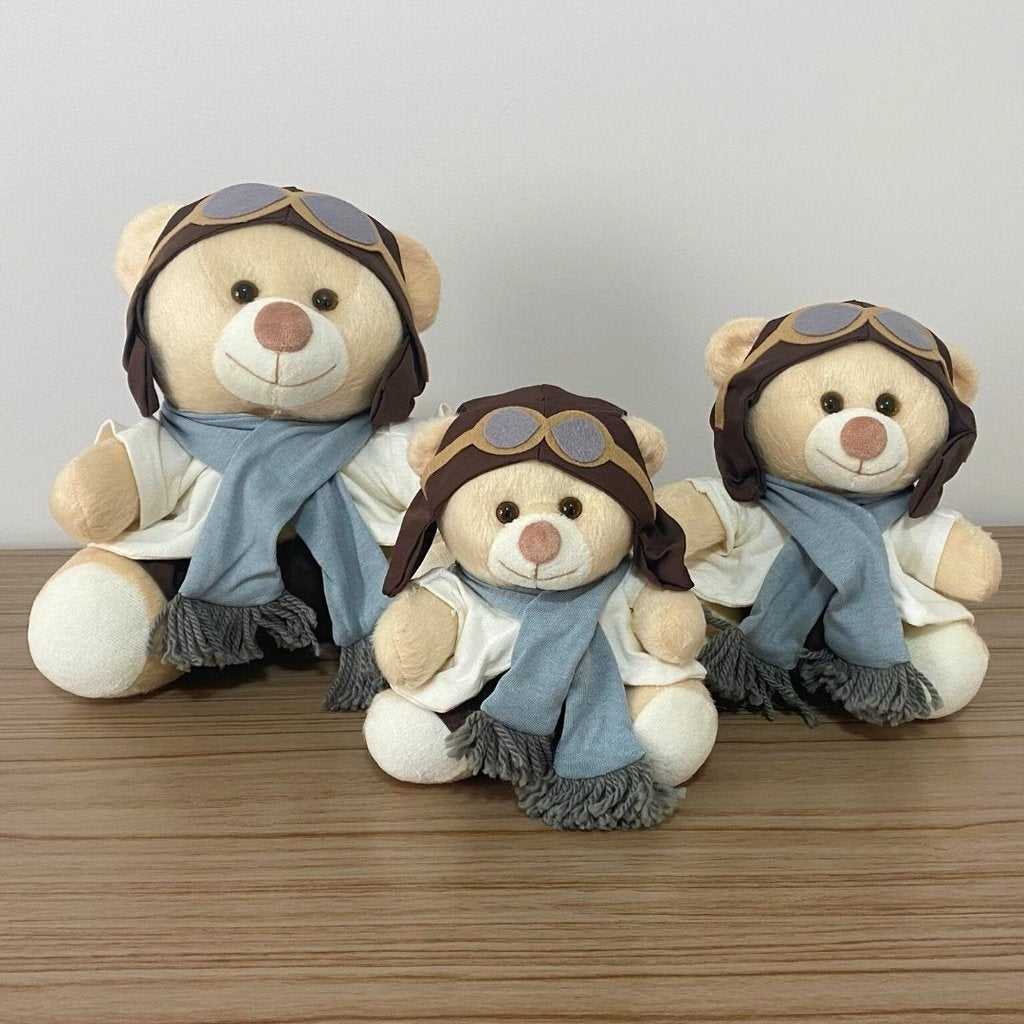 Urso Aviador (Trio - Cinza)