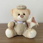 Urso De Pelúcia Com Brinquedo (Trio - Bege)