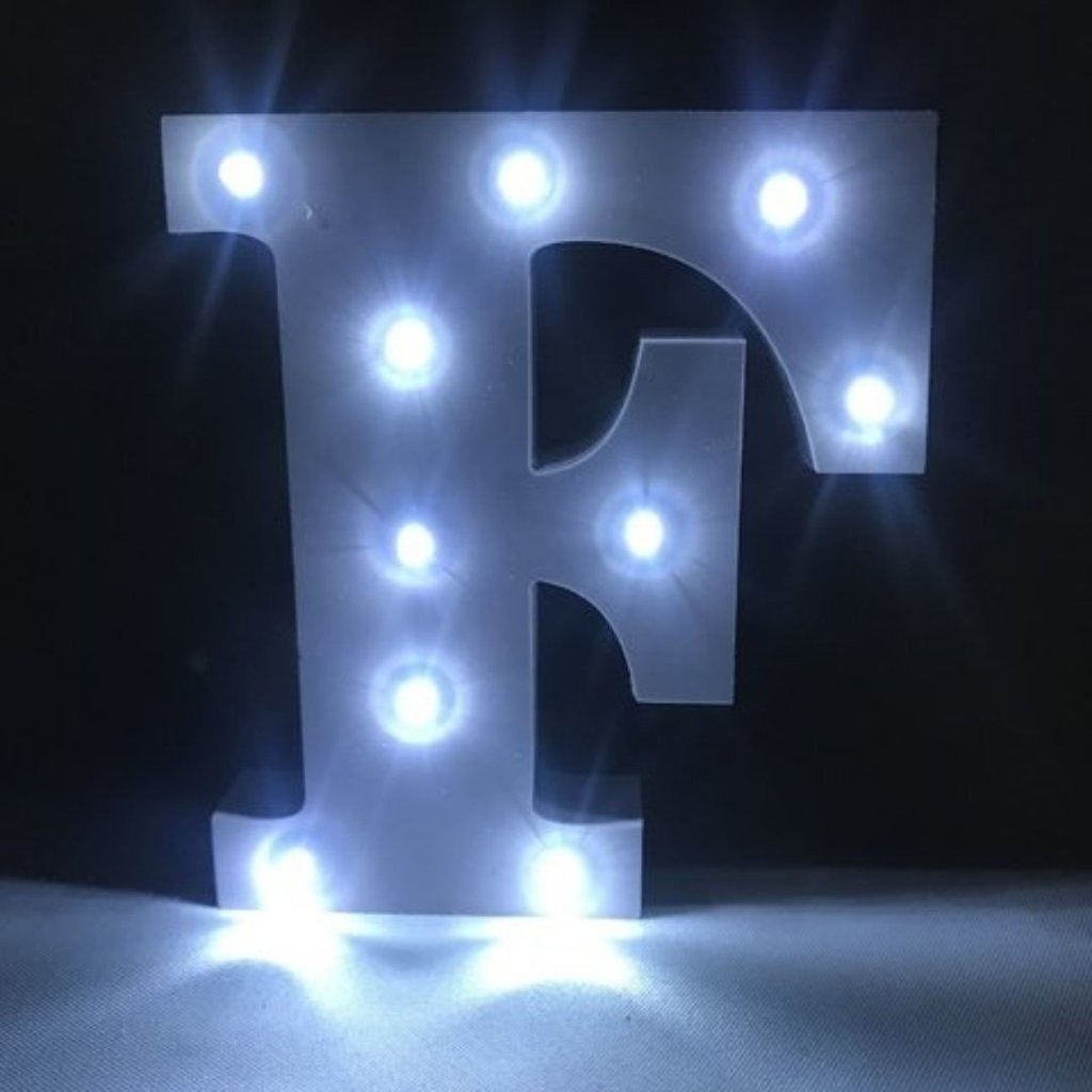 Letra de Led - Luminária Letra F