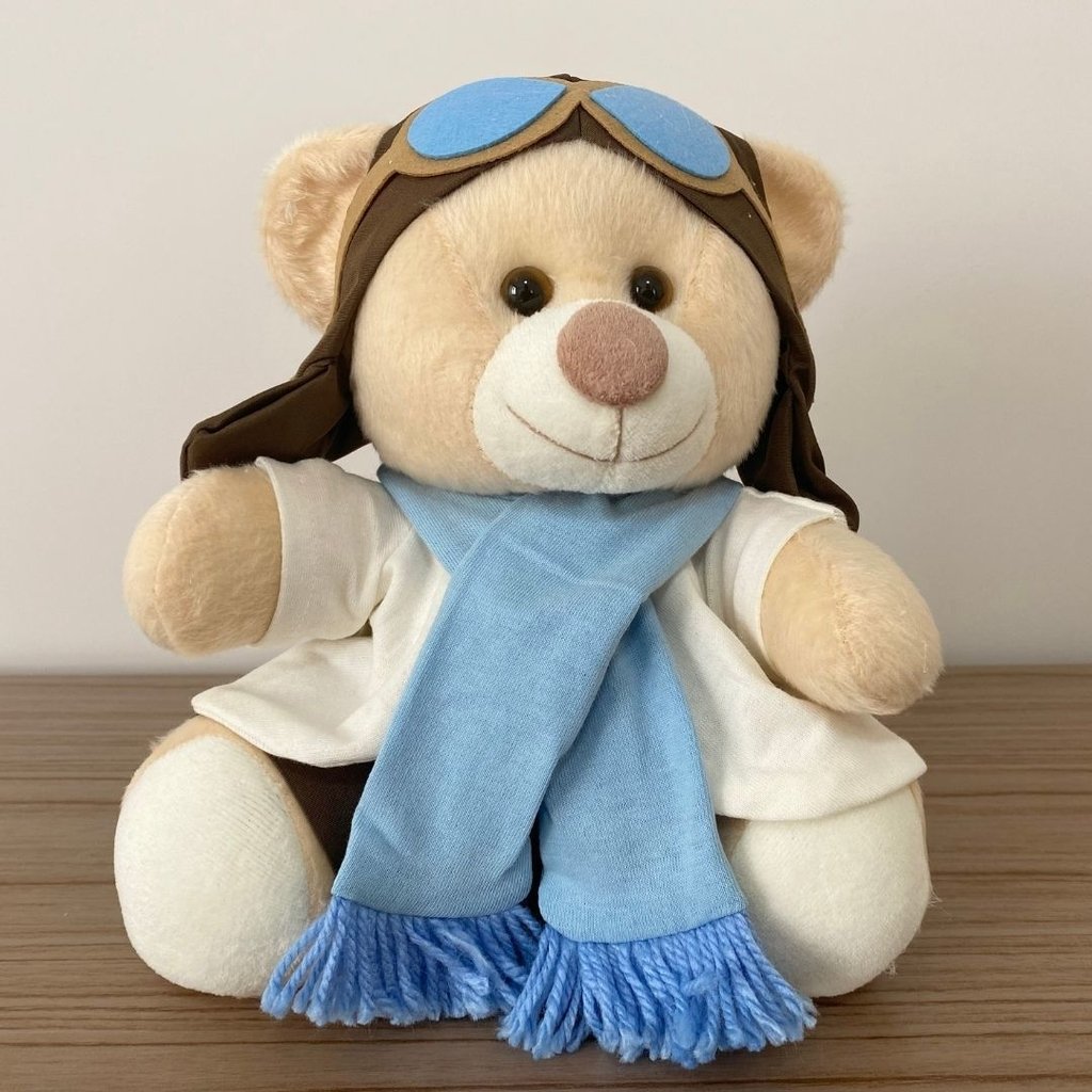 Urso Aviador (Azul Claro)