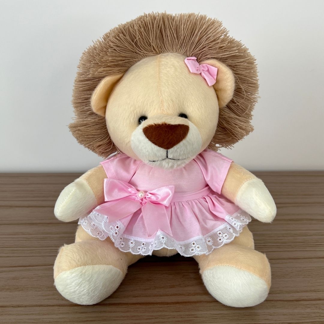 Pelúcia Safari (Trio - Vestido Rosa)