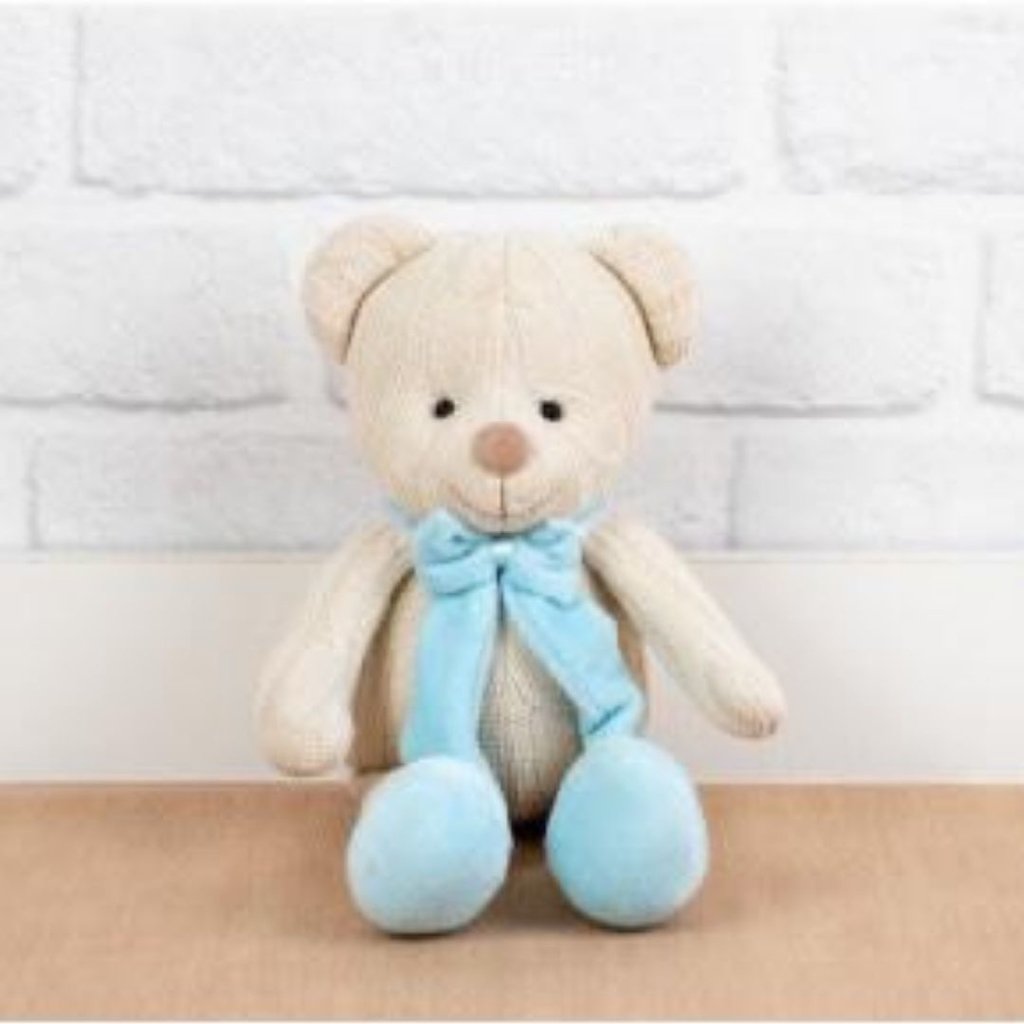 Urso de Tricô (Azul Claro)