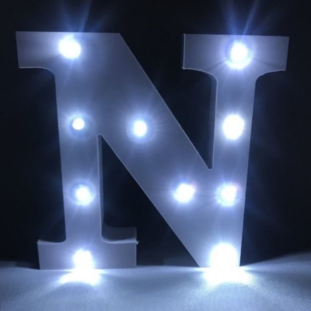 Letra de Led - Luminária Letra N