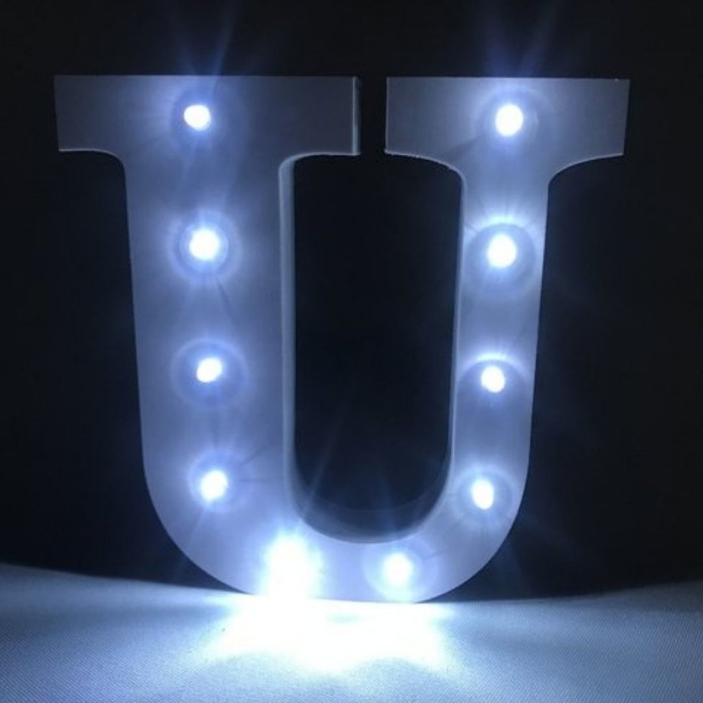 Letra de Led - Luminária Letra U