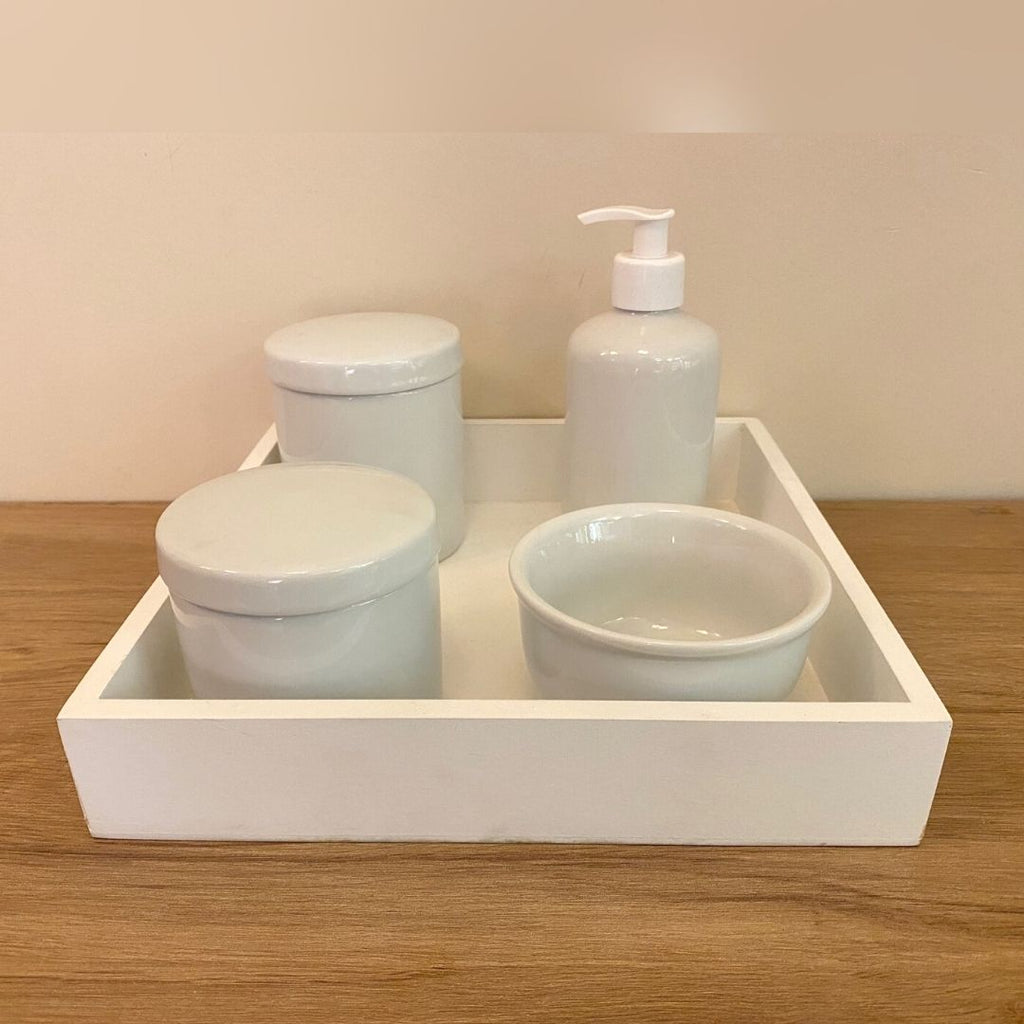 Peça Avulsa Pra Kit Higiene De Porcelana (Branca)