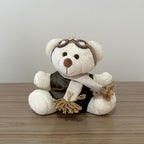 Urso Aviador Clássico (Trio - Bege)