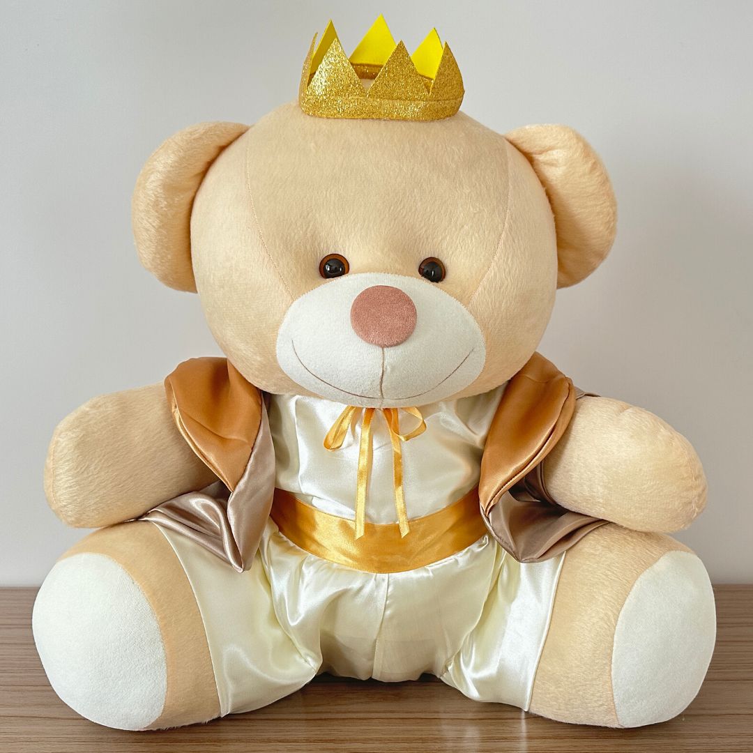 Urso Rei (Bege) - GG - 48cm