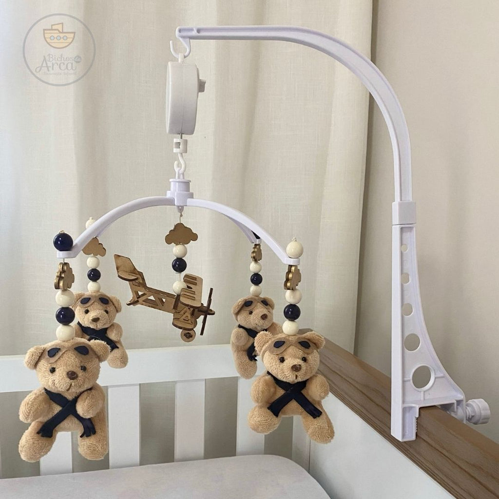 Urso Aviador (Azul Marinho) - KIT PRONTO