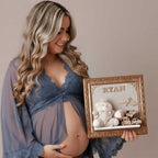 Quadro Maternidade Urso Brinquedo Bege (Fundo Bege)
