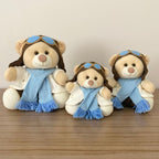 Urso Aviador (Azul Claro) - KIT PRONTO
