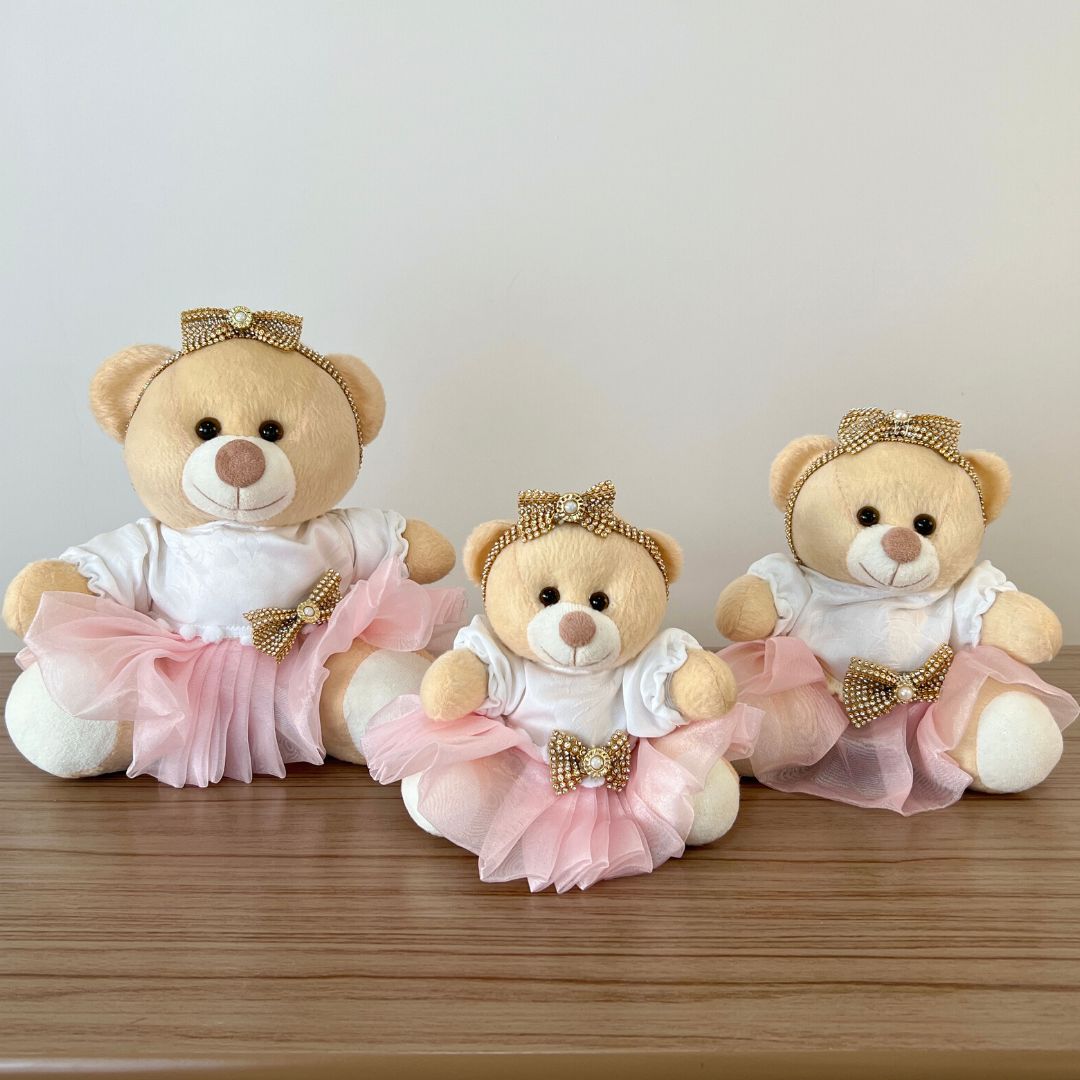 Ursa Realeza (Rosa) - KIT PRONTO