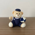 Ursinho De Pelúcia Com Brinquedo (Azul Marinho) - 12cm