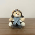 Urso Aviador (Cinza) - 12cm
