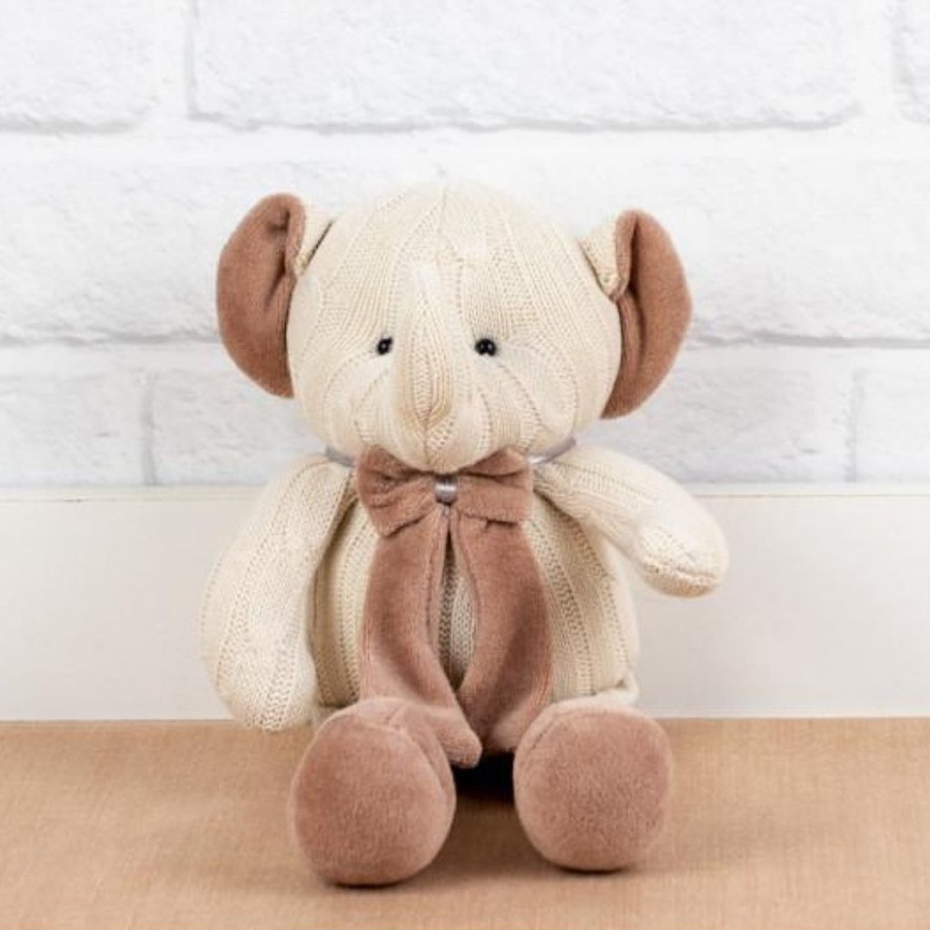 Elefante de Tricô (Marrom)