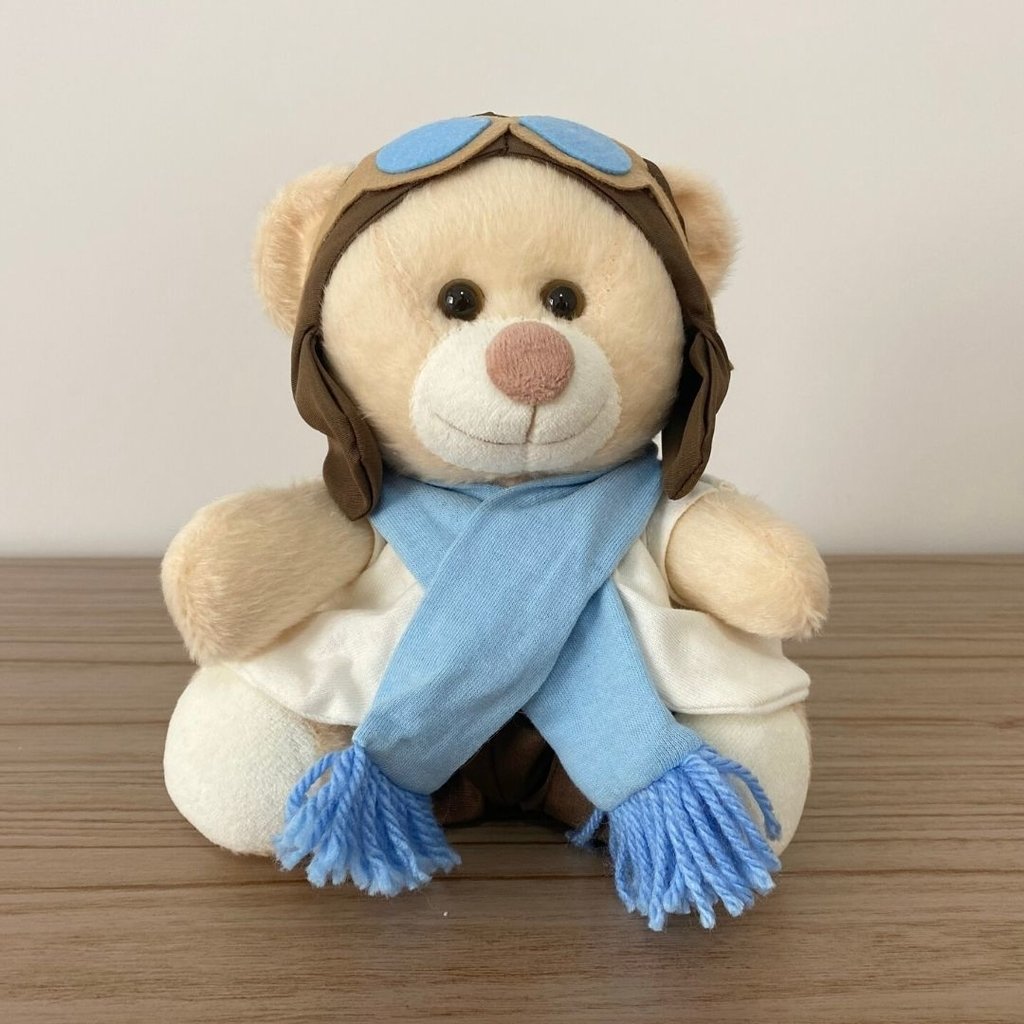Urso Aviador (Azul Claro)