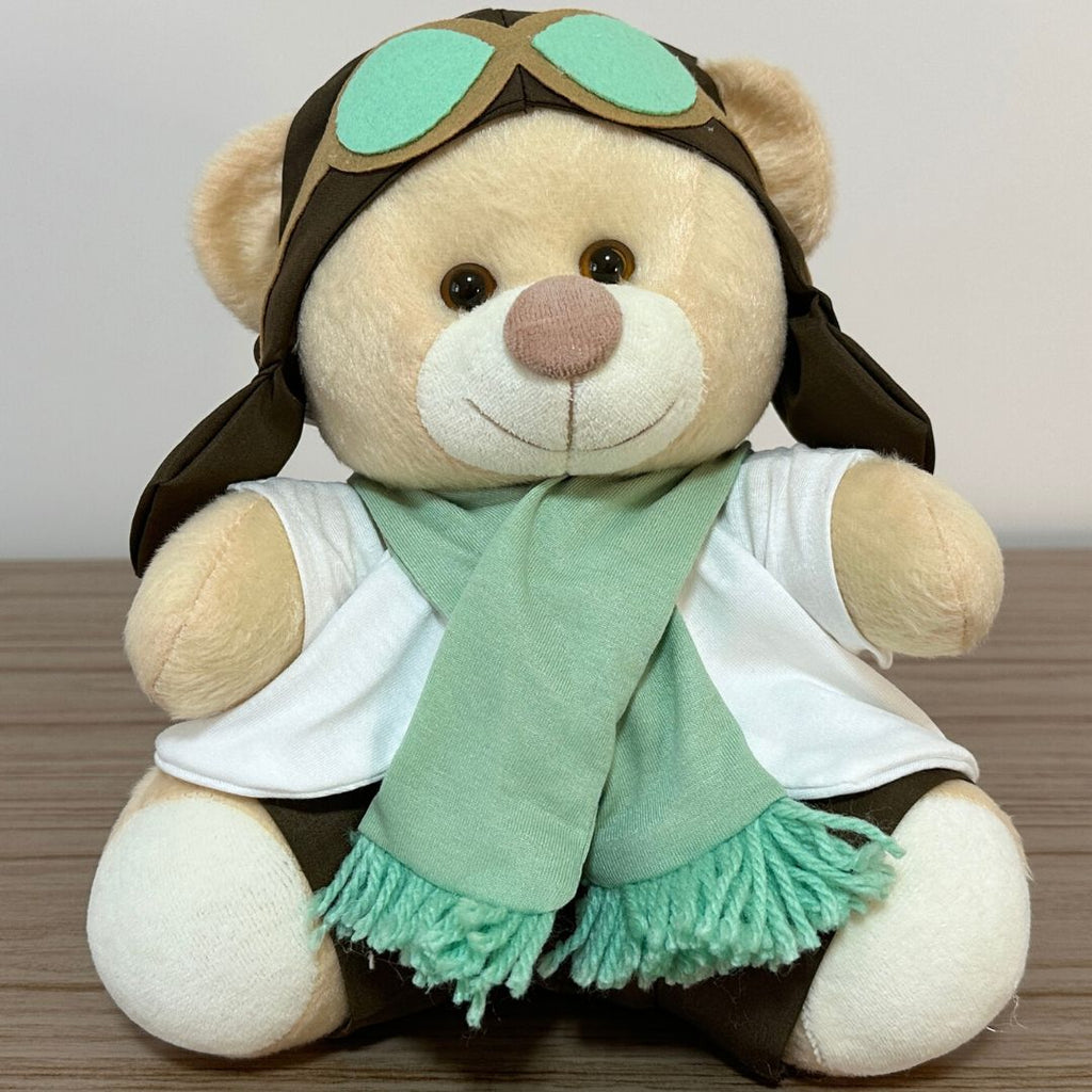 Urso Aviador (Verde) - GG - 48cm