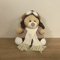 Urso Aviador (Bege) - 12cm