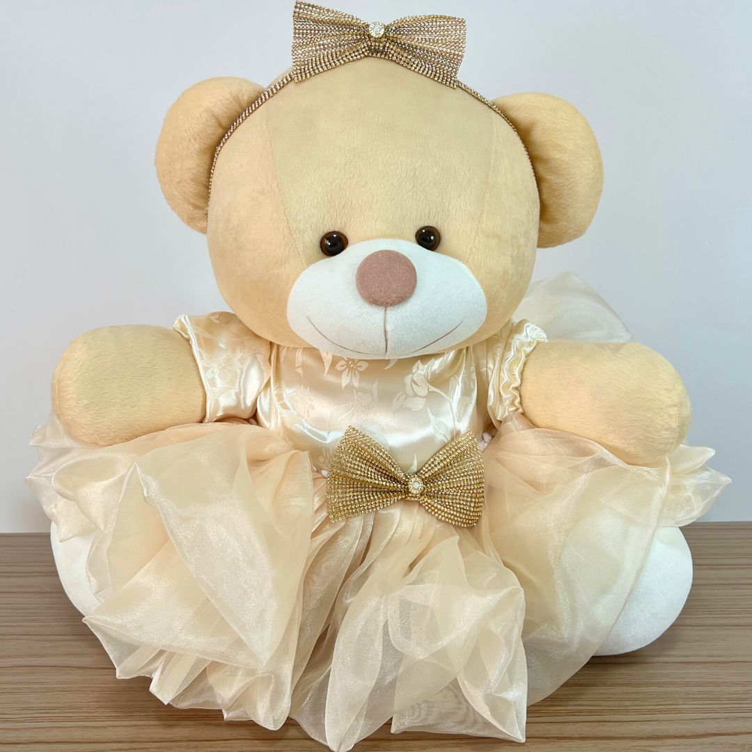 Ursa Realeza (Bege / Palha) - GG - 48cm