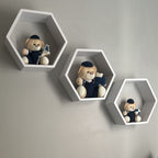 Urso De Pelúcia Com Brinquedo (Trio - Azul Marinho)