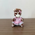 Girafa De Pelúcia 12cm (Vestido Rosa)