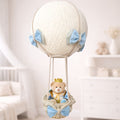 Lustre Balão (Azul Claro) + Urso Rei (Azul Claro)