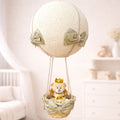 Lustre Balão (Bege / Palha) + Urso Rei (Bege)
