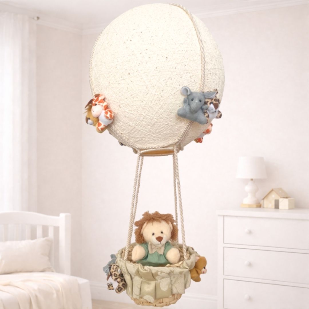 Lustre Balão (Safari) + Leão Safari (Verde)
