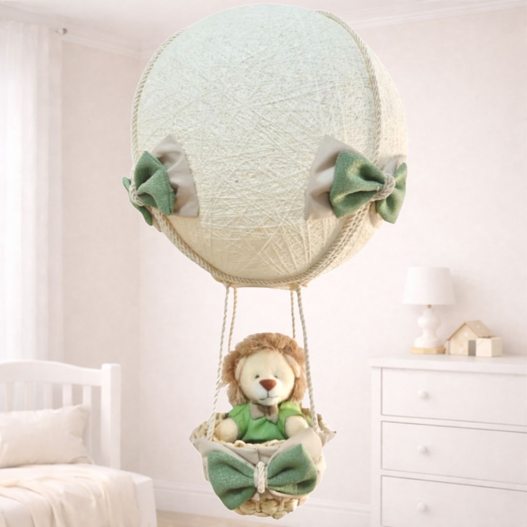 Lustre Balão (Verde) + Leão Safari (Verde)
