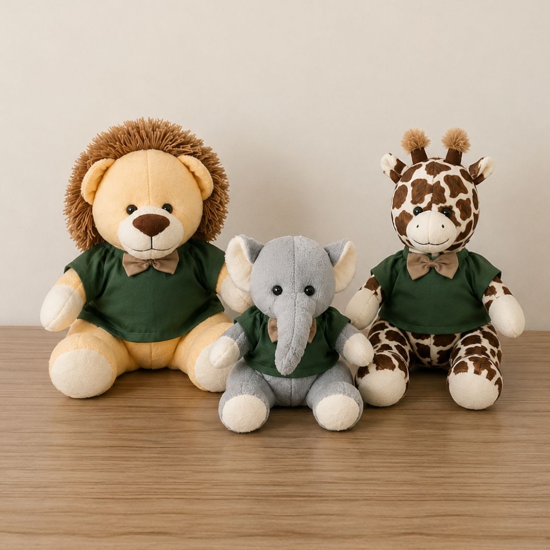 Pelúcia Safari (Trio - Verde)